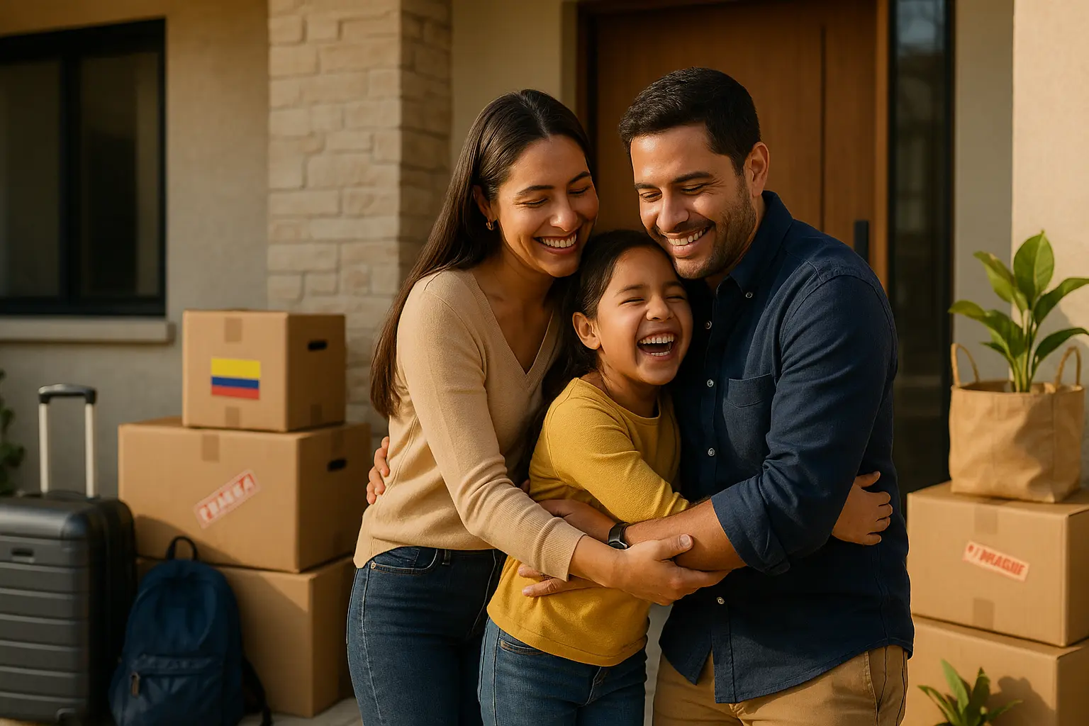 Mudanza internacional para familias
