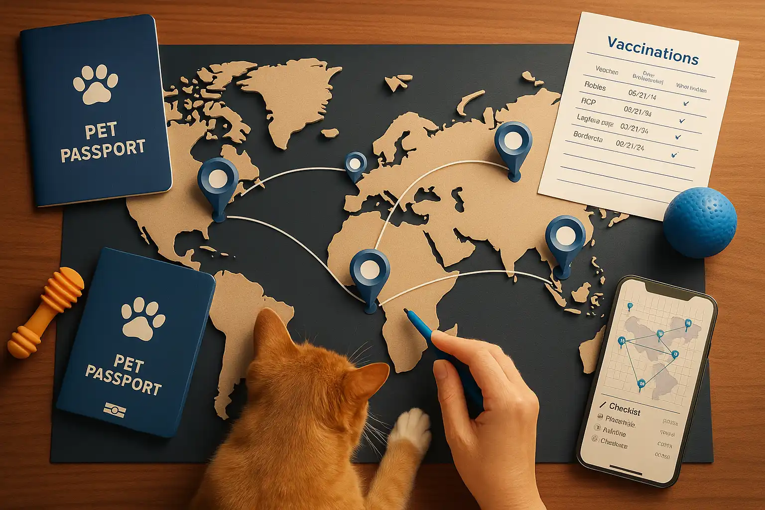 Rutas globales para transporte de mascotas